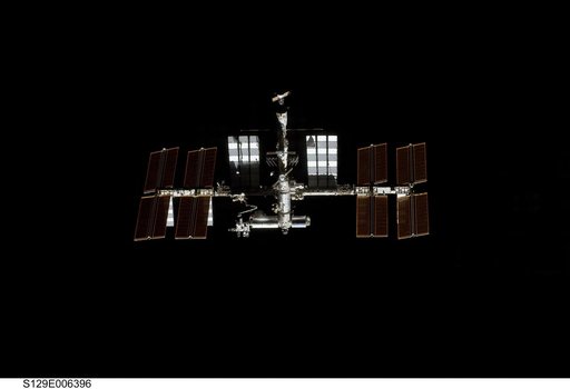 View of ISS taken during the STS-129 Approach