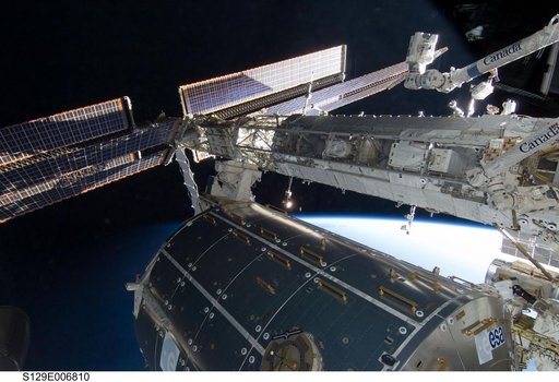 Exterior view of ISS taken during STS-129/ Expedition 21 Joint Operations