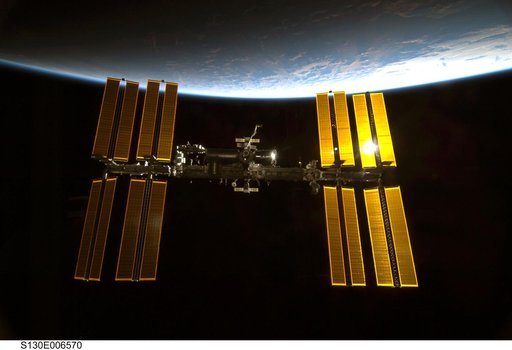 ISS during STS-130 Approach