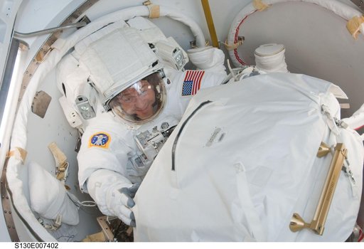 Patrick in Crew Lock prior to EVA 1