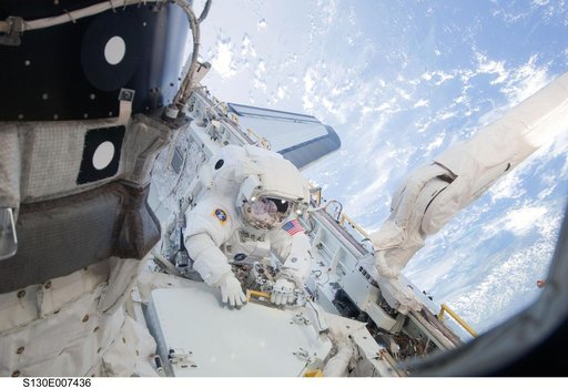 Patrick during EVA 1