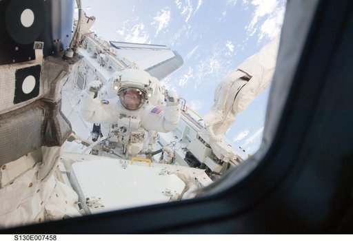 Patrick during EVA 1
