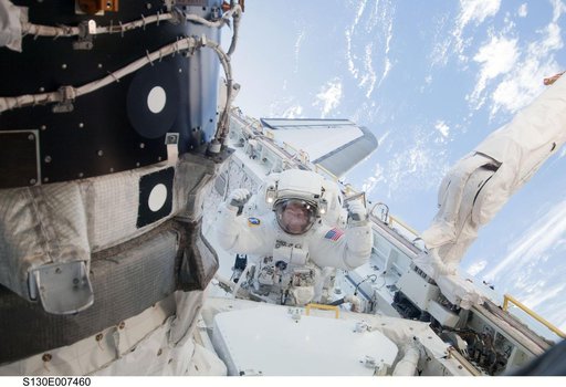 Patrick during EVA 1