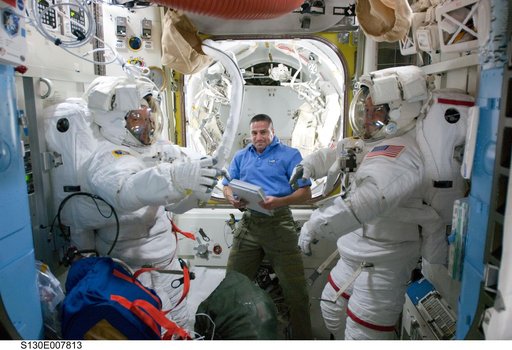 Crewmembers in A/L prior to EVA 2