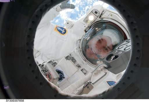 Behnken during EVA 2