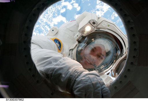 Behnken during EVA 2