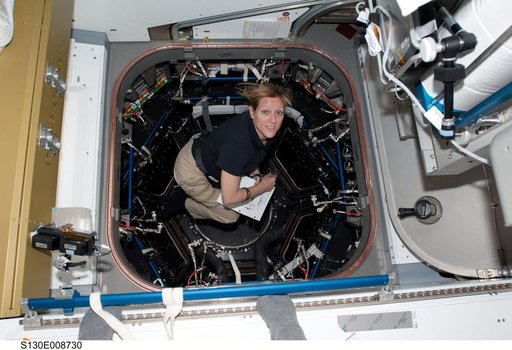 Hire during Cupola Vestibule Outfitting