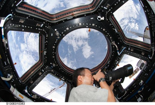 Noguchi Takes Photos in the Cupola