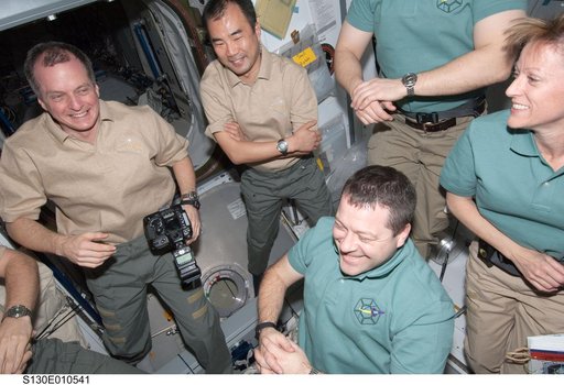 STS-130 and Expedition 22 Farewell Ceremony in Node 2