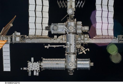 Flyaround View of Portions of ISS