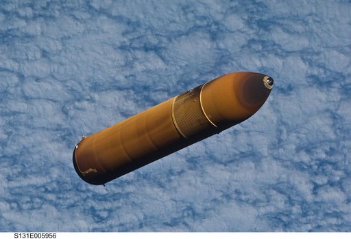 External Tank after Separation from Discovery