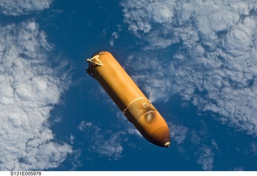 External Tank after Separation from Discovery