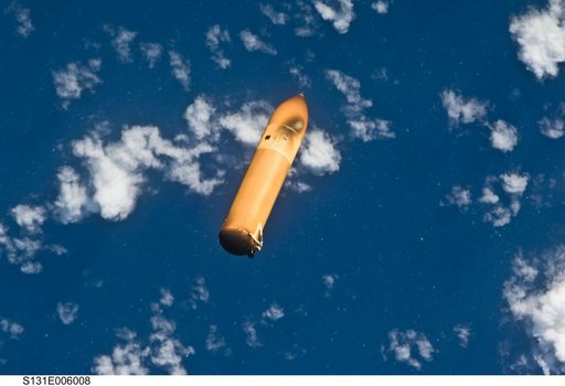 External Tank after Separation from Discovery