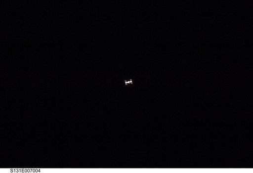 ISS during STS-131 Approach