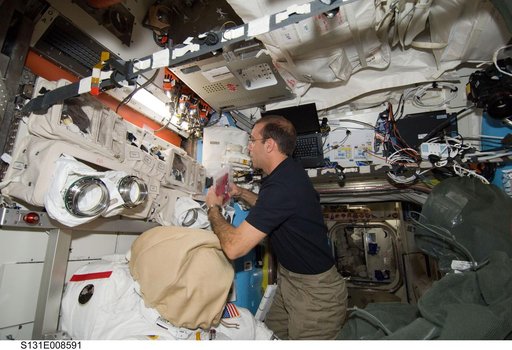 EMU Prep in Joint Airlock