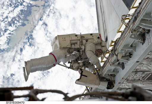 STS-131 EVA 3 PLB Setup and ATA LMC Install