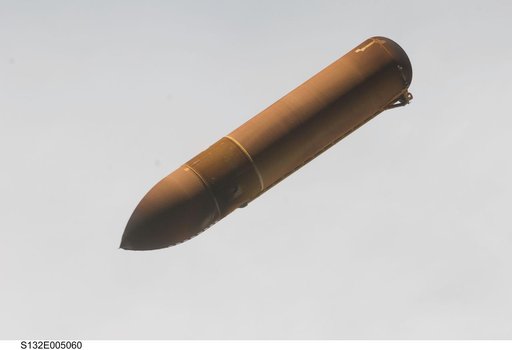 External Tank after separation from Atlantis during the STS-132 Mission