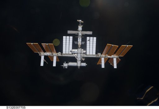 ISS during STS-132 Approach