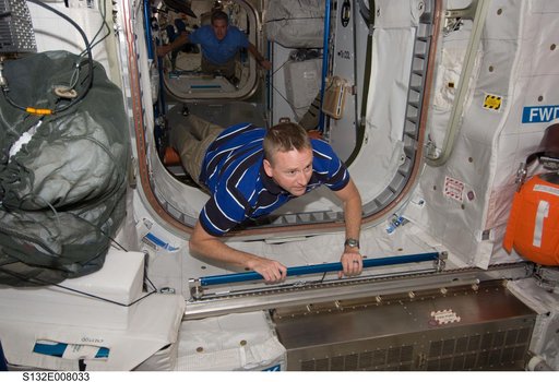 Ham in the European Columbus Laboratory during Joint Operations
