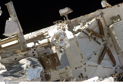 Bowen during EVA 1
