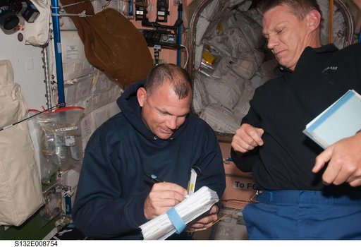 Antonelli and Sellers in the Node 1 during Joint Operations