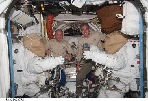 Reisman and Good pose in the A/L during Joint Operations