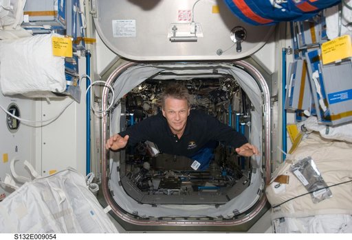 Sellers at the Node 2 hatch during Joint Operations