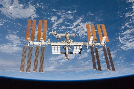 Flyaround view of ISS after undocking