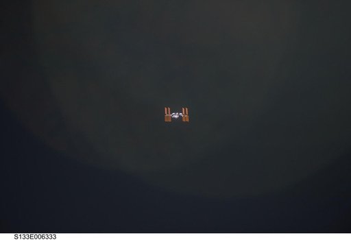 Distant view of ISS