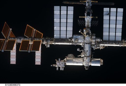 ISS during approach for docking