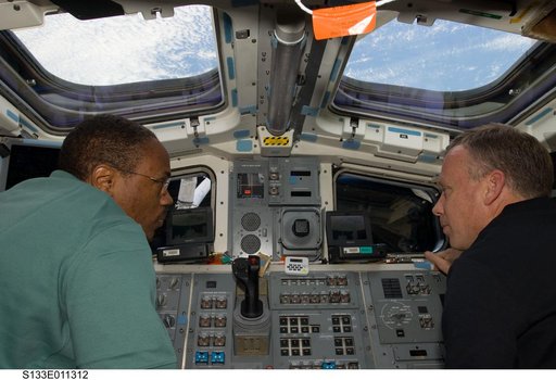 Lindsey and Drew on aft flight deck