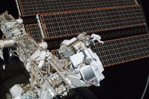 View of STS-134 Crew Members during EVA-1