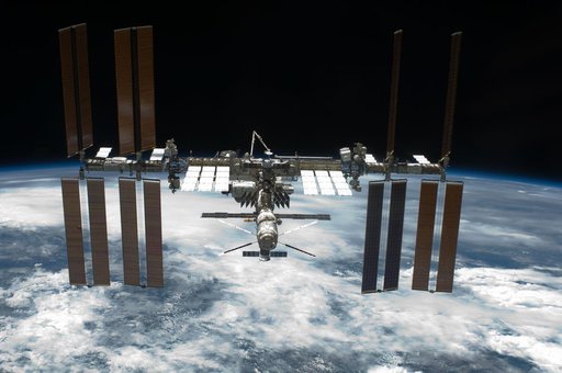 Overall view of ISS taken afer STS-134 Undocking