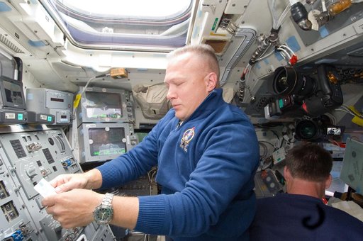 Hurley and Ferguson on Aft Flight Deck