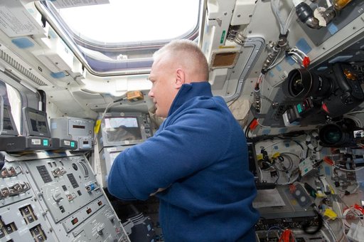 Hurley on Aft Flight Deck