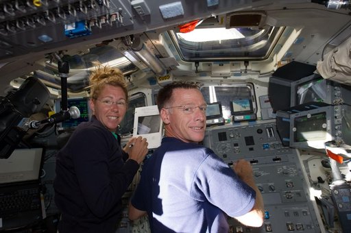 Magnus and Ferguson on Aft Flight Deck