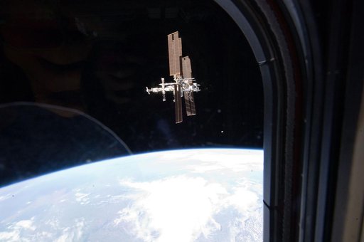 Overall View of ISS after Undocking