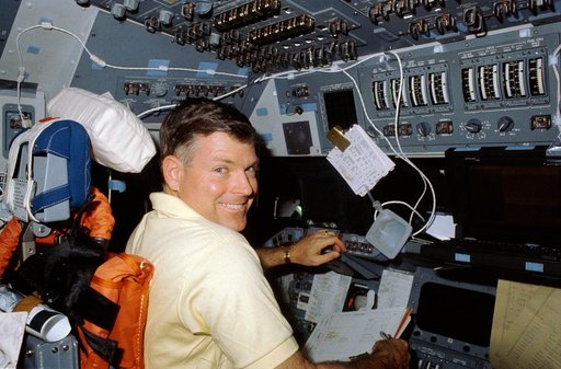 STS-29 crew activities