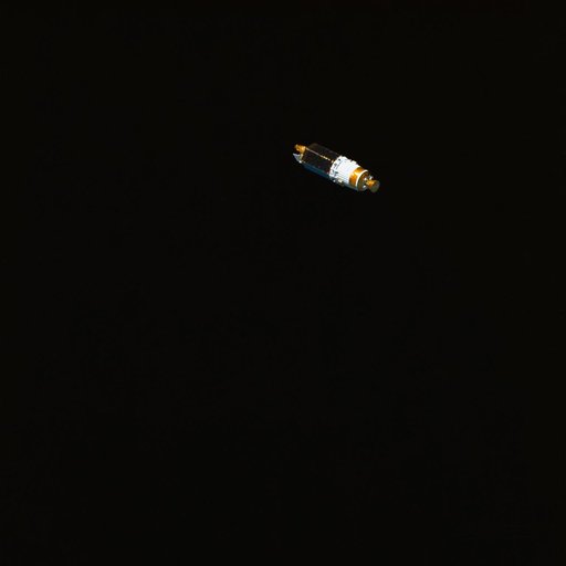 STS-29 IUS with TDRS-D after deployment from Discovery, OV-103