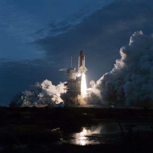 STS-32 Columbia, OV-102, liftoff from KSC LC Pad 39A