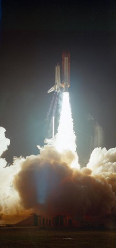 STS-33 Discovery, OV-103, early morning liftoff from KSC LC Pad 39B
