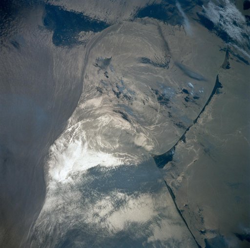 Current Boundries and Sun Glint, Cape Hatteras, NC, USA