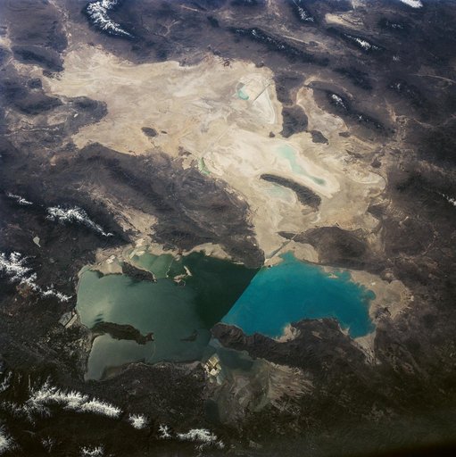 Great Salt Lake and Bonneville Salt Flats, UT, USA