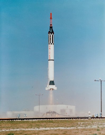 Launch of Mercury-Redstone vehicle 2 on Jan. 21, 1961