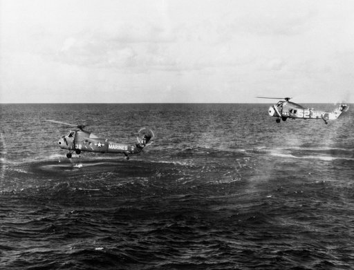 Attempted Recovery of Mercury spacecraft at end of MR-4 mission