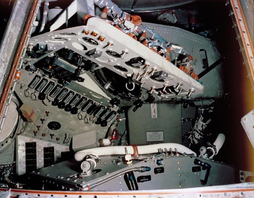 View of Mercury Spacecraft instrument control panels