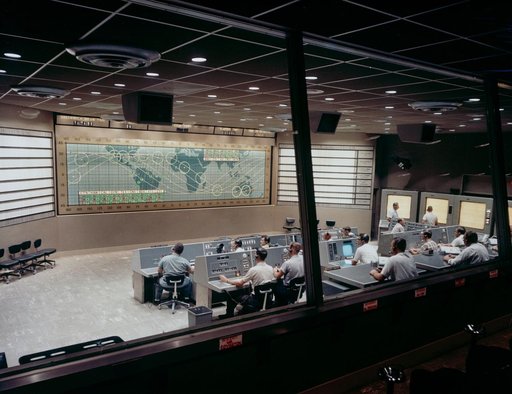 View of Mercury Control Center prior to MA-8 flight