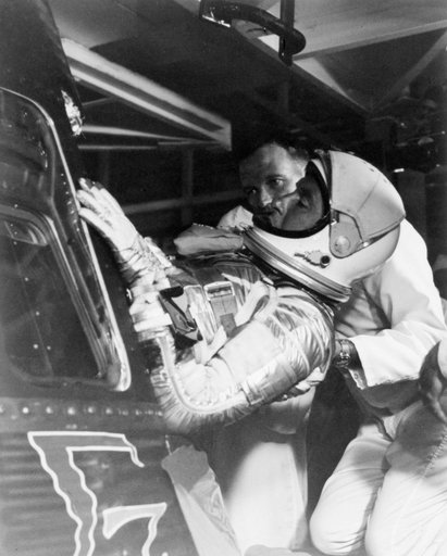 Astronaut Walter Schirra - Assisted - Sigma "7" Spacecraft - Cape