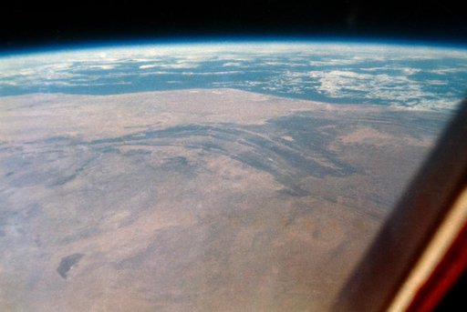 View of earth taken by Astronaut John Glenn during his MA-6 spaceflight