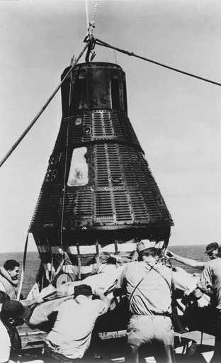 Closeup View - Sigma "7" Capsule - Recovery Ship